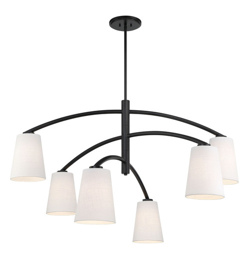 Headington Six Light Chandelier in Coal (7|5399-66A)