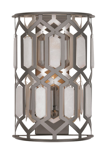 Hexly One Light Wall Sconce in Bronze & Sultry Sliver (7|3582-795)