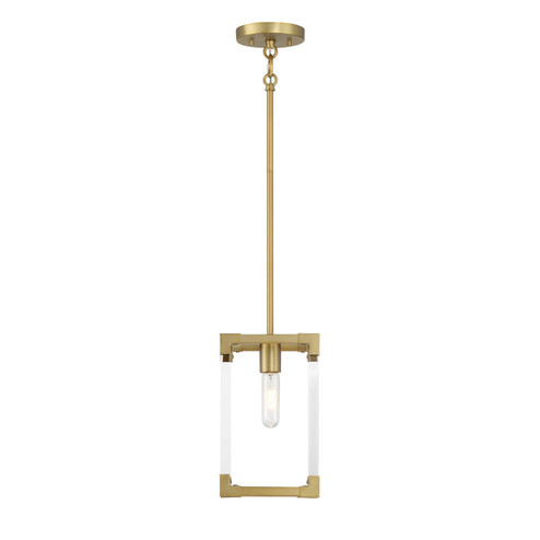 Oro District One Light Mini Pendant in Soft Brass (7|1456-695)
