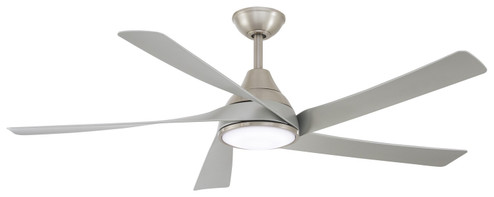 Transonic 56''Ceiling Fan in Brushed Nickel With Silver Blades (15|F765L-BN/SL)