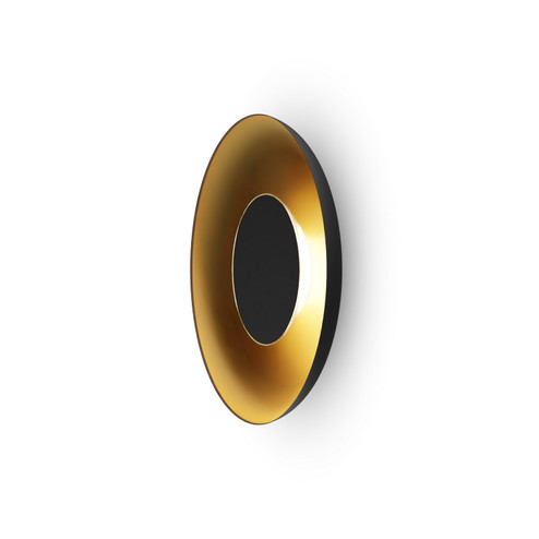 Ramen LED Wall Sconce in Matte Black w/ Gold (240|RMW-12-SW-MTB-HW+24BD-MBG)