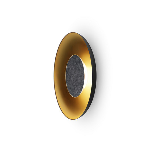 Ramen LED Wall Sconce in Matte Black w/ Gold (240|RMW-12-SW-CCF-HW+24BD-MBG)