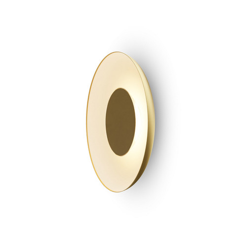 Ramen LED Wall Sconce in Gold w/ Matte White (240|RMW-12-SW-BRS-HW+24BD-GMW)