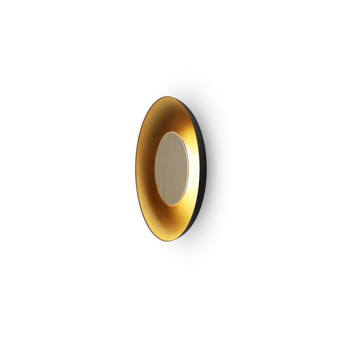 Ramen LED Wall Sconce in Matte Black w/ Gold (240|RMW-09-SW-WOK-HW+18BD-MBG)