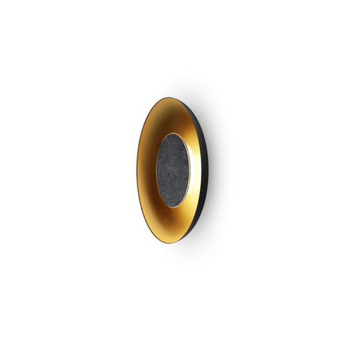 Ramen LED Wall Sconce in Matte Black w/ Gold (240|RMW-09-SW-CCF-HW+18BD-MBG)