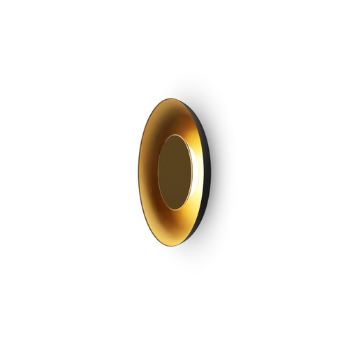 Ramen LED Wall Sconce in Matte Black w/ Gold (240|RMW-09-SW-BRS-HW+18BD-MBG)