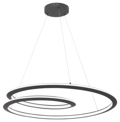 Infinite LED Pendant in Sand Coal Black (42|P1971-066-L)