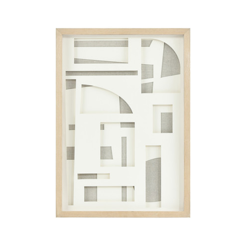 Paper Shadowbox Wall Art in Neutral (45|H0036-11939)