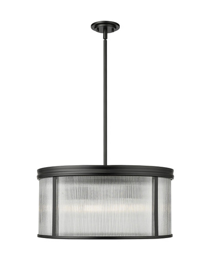 Carnaby Six Light Chandelier in Matte Black (224|7504P24-MB)