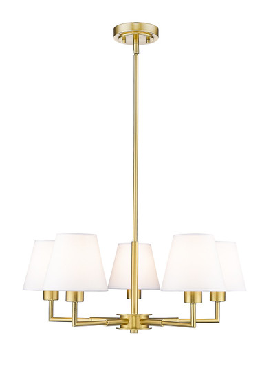 Leila Five Light Chandelier in Luxe Gold (224|744-26R-LG)