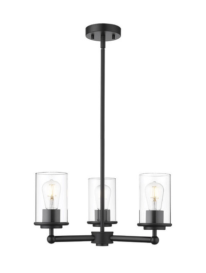 Thayer Three Light Chandelier in Matte Black (224|742-3MB)