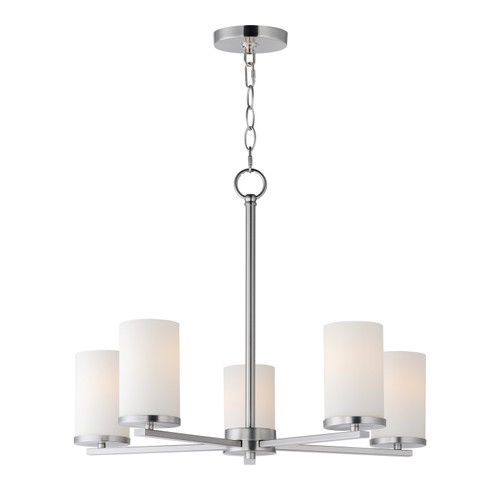 Lateral Five Light Chandelier in Satin Nickel (16|10286SWSN)