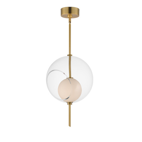 Martini LED Pendant in Natural Aged Brass (86|E11092-10NAB)