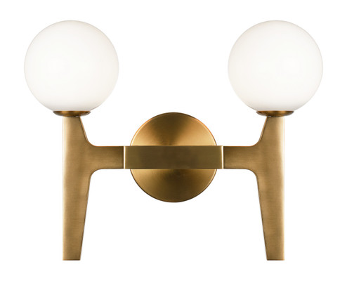 SCRIBEN LED Wall Sconce in Aged Gold Brass (423|W34902AGOP)