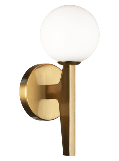 Scriben LED Wall Sconce in Aged Gold Brass (423|W34901AGOP)