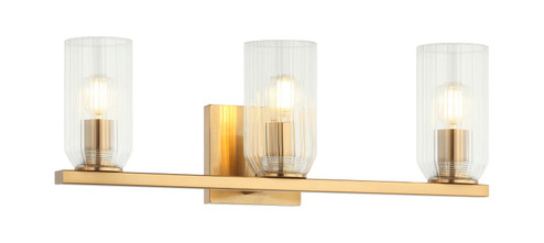 WESTLOCK Three Light Wall Sconce in Aged Gold Brass (423|W34003AG)