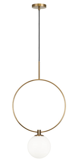 AVERLEY One Light Pendant in Aged Gold Brass (423|C71311AGOP)