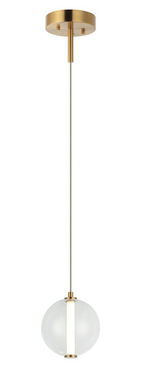 BELANGE LED Pendant in Aged Gold Brass (423|C69601AGCL)