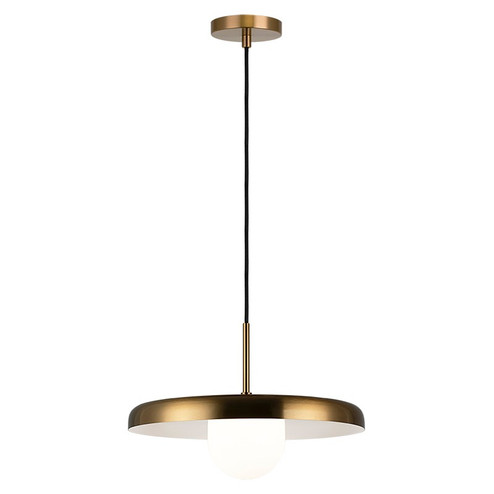 CRESTON LED Pendant in Aged Gold Brass (423|C34421AGOP)