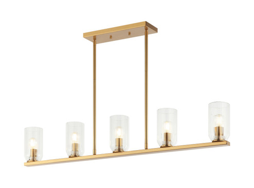 WESTLOCK Five Light Chandelier in Aged Gold Brass (423|C34005AG)