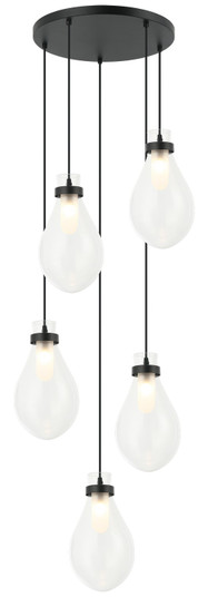 SERANNA Five Light Chandelier in Matte Black (423|C31905MB)