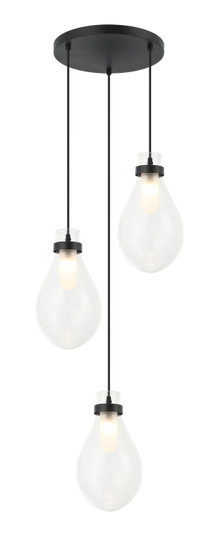 SERANNA Three Light Pendant in Matte Black (423|C31903MB)