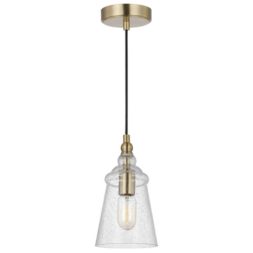 Loras One Light Mini Pendant in Satin Brass (1|P1449SB) Loras One Light Mini Pendant in Satin Brass (1|P1449SB)