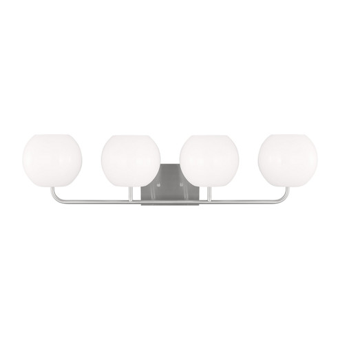 Rory Four Light Vanity in Brushed Steel (1|GLV1014BS)