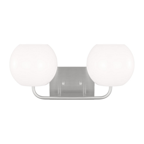 Rory Two Light Vanity in Brushed Steel (1|GLV1012BS)