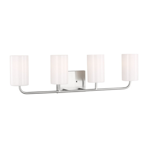 Rhett Four Light Vanity in Brushed Steel (1|GLV1004BS)