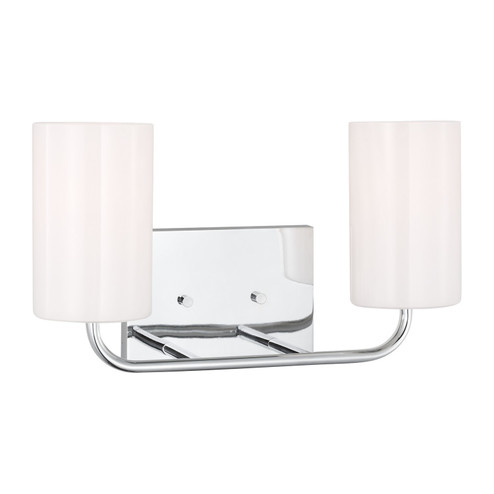 Rhett Two Light Vanity in Chrome (1|GLV1002CH)