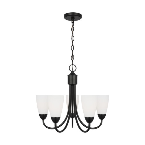 Seville Five Light Chandelier in Midnight Black (1|3120205-112)