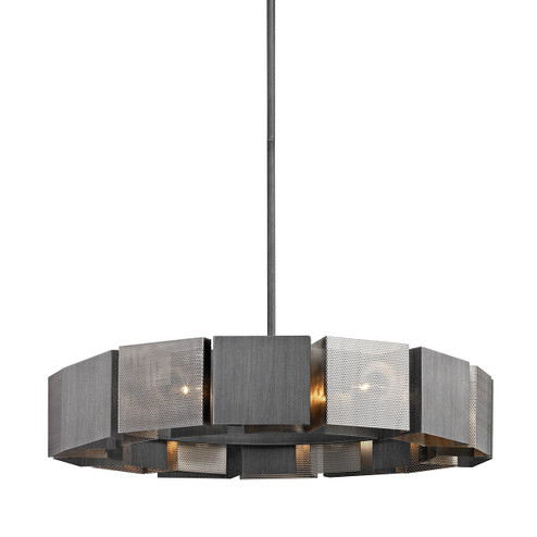 Impression 14 Light Chandelier in Graphite/Burnished Nickel (67|F6046-GRA/BN)