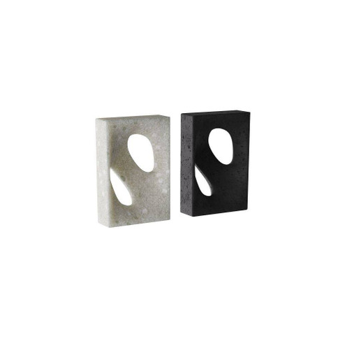 Bondi Bookends, Set of 2 in Charcoal (314|ASC10)