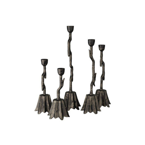 Brandt Candlesticks, Set of 5 in Bronze (314|ACI02)