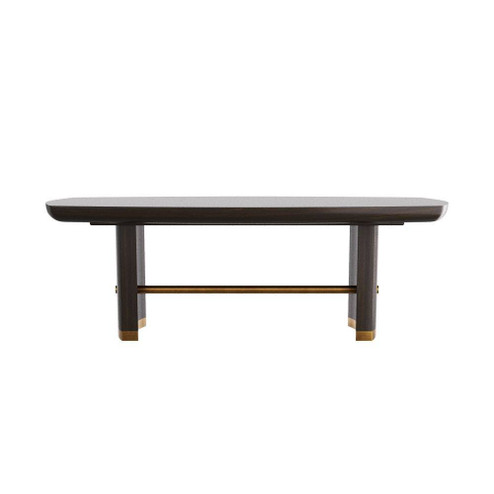 Pembroke Dining Table in Ebony Oak Veneer/Vintage Brass (314|5760)