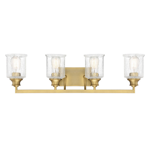 Hampton Four Light Bath Bar in Warm Brass (51|8-1972-4-322)