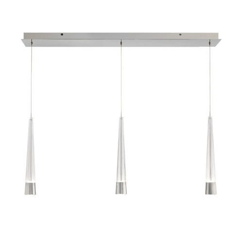 Quill LED Chandelier in Chrome (34|PD-59403L-CH)