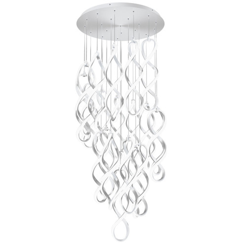 Interlace LED Chandelier in Chrome (34|PD-47821R-CH)