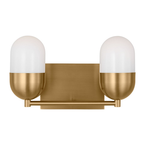 Foster Two Light Vanity in Satin Brass (454|DJV1092SB)