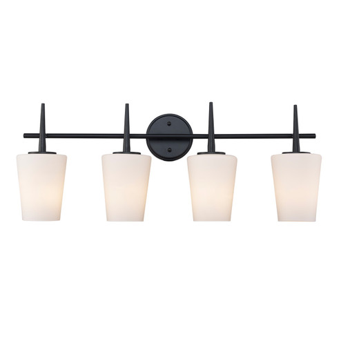 Four Light Vanity in Black (110|71894 BK)