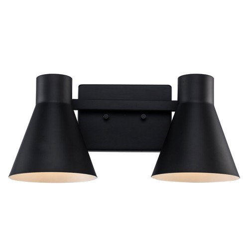 Two Light Vanity in Black (110|22382 BK)
