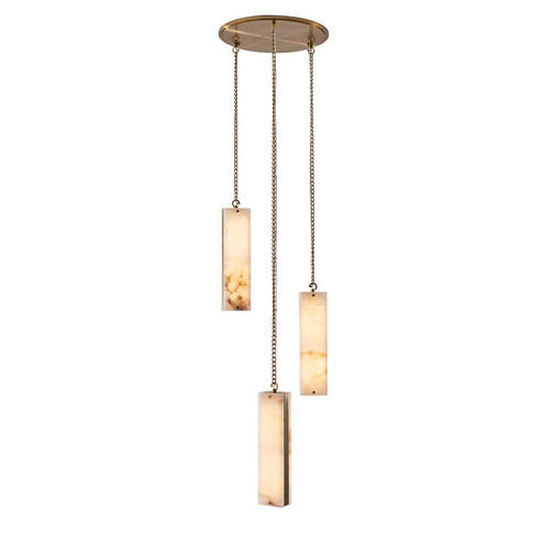 Vertical LED Pendant in Winter Brass (33|520751WB)