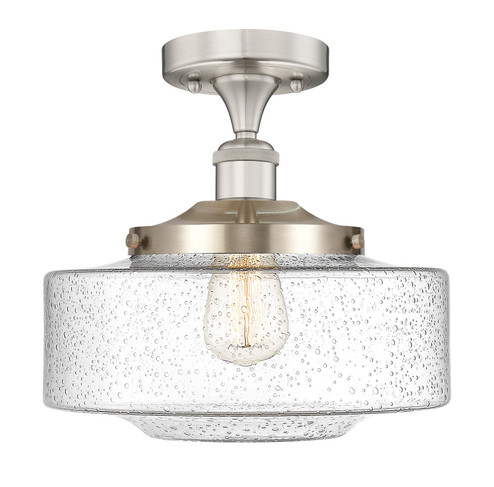Edison One Light Semi-Flush Mount in Satin Gold (405|616-1F-SG-G694-12)