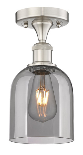 Edison One Light Semi-Flush Mount in Polished Nickel (405|616-1F-PN-G558-6GWH)