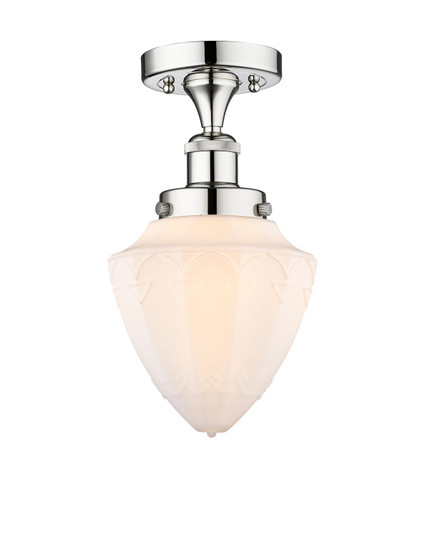 Edison One Light Semi-Flush Mount in Polished Chrome (405|616-1F-PC-G661-7)