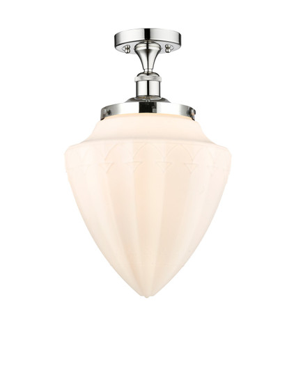 Edison One Light Semi-Flush Mount in Polished Chrome (405|616-1F-PC-G661-12)