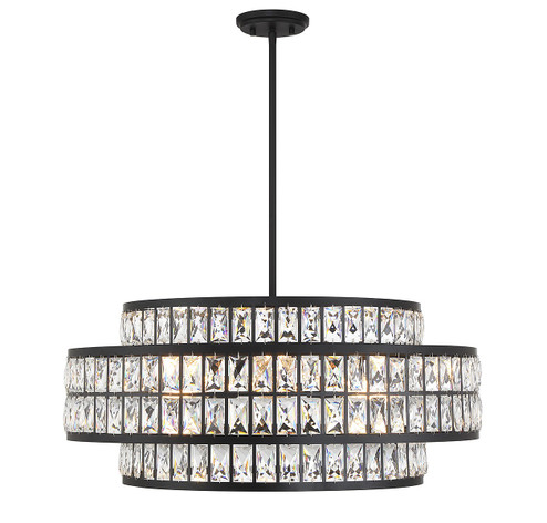 Renzo Six Light Pendant in Matte Black (51|7-9048-6-89)