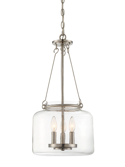 Akron Three Light Pendant in Satin Nickel (51|7-9006-3-SN)