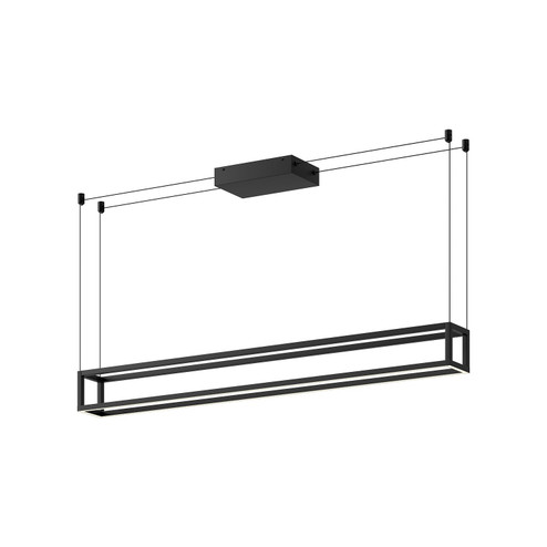 Plaza LED Linear Pendant in Black (347|LP45548-BK-UNV)